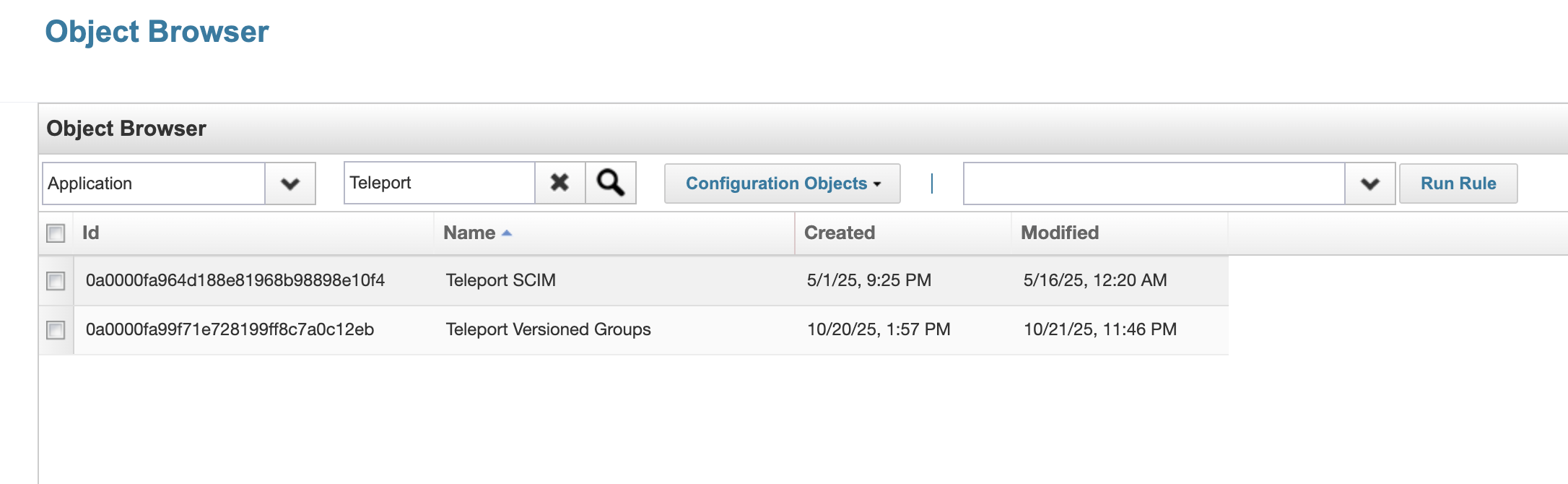 Object Browser