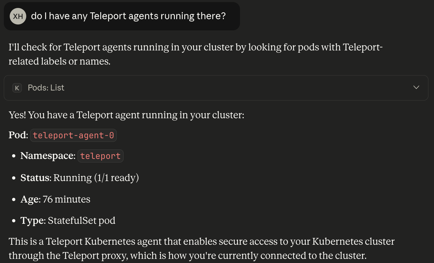 Kube usage pod